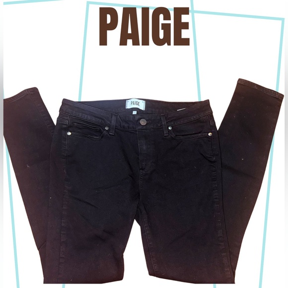 PAIGE - Verdugo Ultra Skinny Jean in Black Shadow - Excellent condition! - Picture 6 of 10